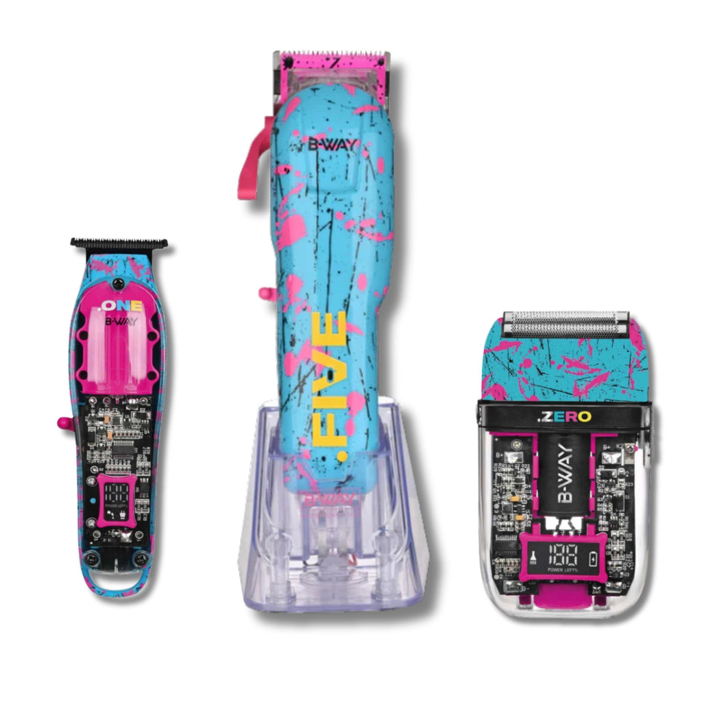 B-Way 3-in-1 Set, Five Clipper, ONE Trimmer, Zero Shaver
