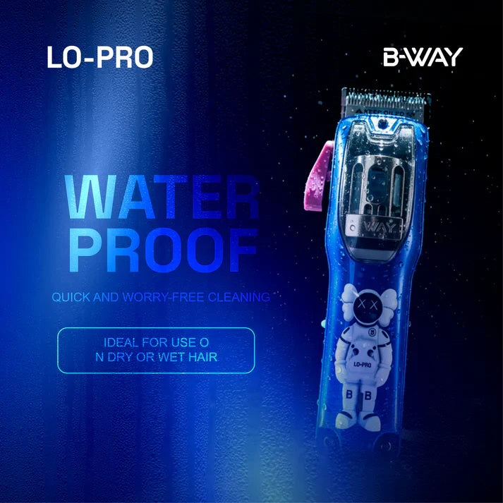 B-Way Lo-Pro X Brushless Clipper &amp; T-Pro Brushless Trimmer – Professional 2-in-1 Barber Set