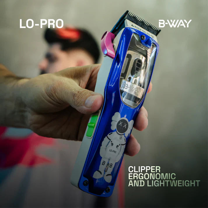 B-Way Lo-Pro X Brushless Clipper &amp; T-Pro Brushless Trimmer – Professional 2-in-1 Barber Set